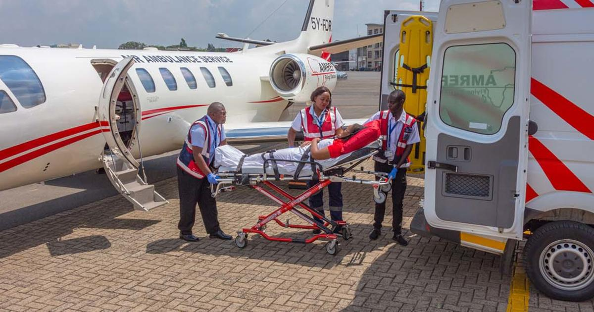 Diverse team of Amref healthcare professionals